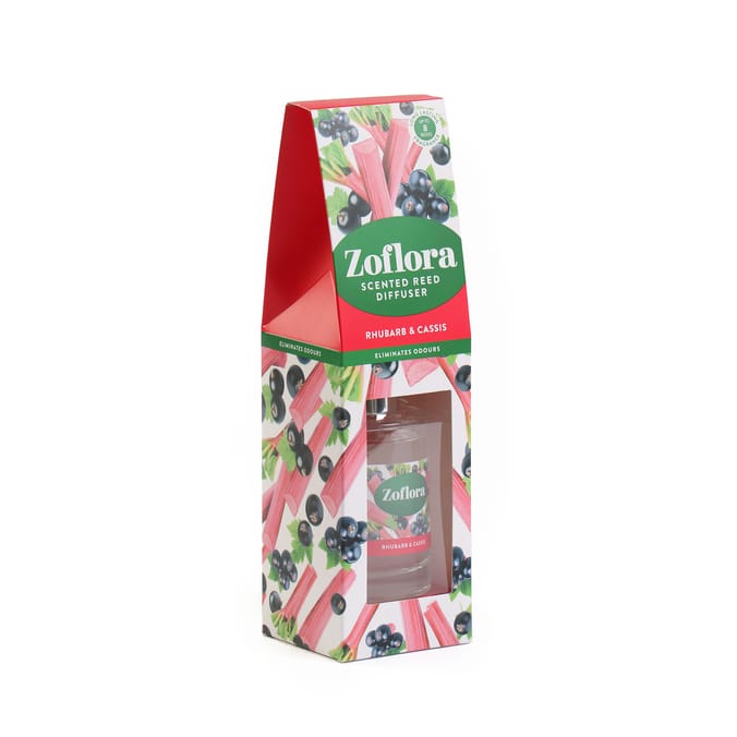 Zoflora Rhubarb & Cassis Reed Diffuser 100ml – Fruity Amber Home Fragrance